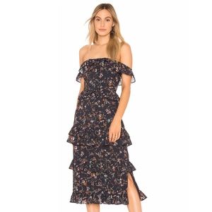 Tularosa Lily Dress Blue Small